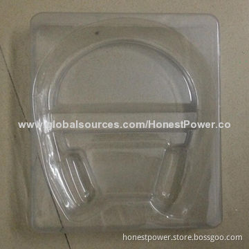 Headset Blister Tray, Made of PVC, Customized Sizes and Shapes are WelcomeNew